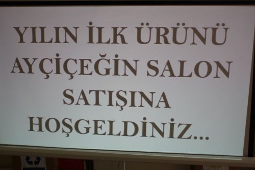 ‘’2023 Yılı Hasat Sezonu Ürünü Olan İ̇lk Ayçi̇çek Borsamızda Satıldı’’