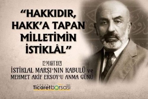 "Hakkıdır, Hakk'A Tapan Mi̇lleti̇mi̇n İ̇sti̇klal"