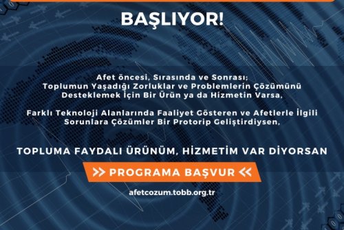 Afet Çözümleri̇ Hızlandırma Programı Başlıyor...