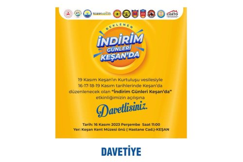 Beklenen İ̇ndirim Günleri Keşan’da