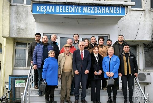 Keşan Beledi̇ye Başkanımız Mustafa Helvacıoğlun'Dan İ̇şti̇raki̇mi̇z Mezbaha İ̇şletmemi̇z'e Zi̇yaret