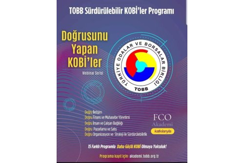 Kobi̇’lerin Sürdürülebilirliğine Destek Olmak Amacıyla Başlattığımız Tobb Sürdürülebilir Kobi̇’ler Programına Sizleri De Davet Ediyoruz.