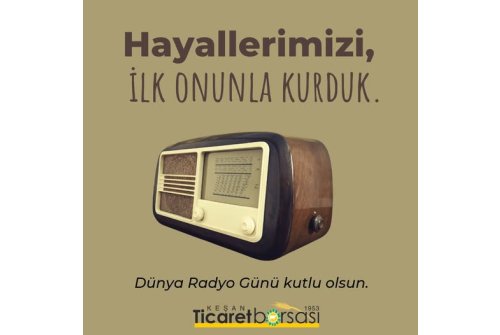 Radyo Emekçilerinin Ve Dinleyicilerinin Dünya Radyo Günü'Nü En İ̇çten Dileklerimizle Kutluyoruz.