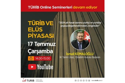 Türkiye Ürün İ̇htisas Borsası Elektronik Ürün Senedi (Elüs) Piyasası’nın Bu Ayki Seminer Konuğu: