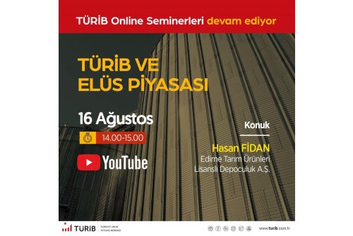 Türkiye Ürün İ̇htisas Borsası (Türi̇b) Ve Elektronik Ürün Senedi (Elüs) Piyasası Eğitimleri Devam Ediyor.